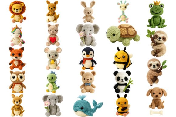 Cute Crochet Animals Clipart Bundle Guide