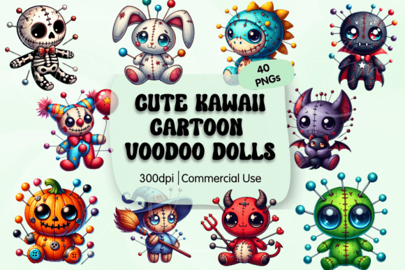 Cute Kawaii Voodoo Doll Clipart Guide