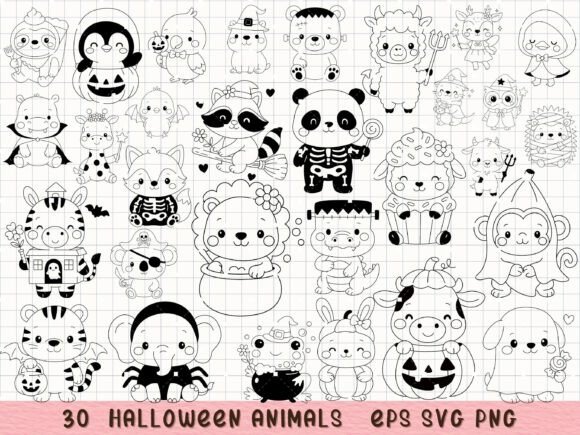 Evaluating the 30 Halloween Animal SVG PNG Bundle for DIY Projects