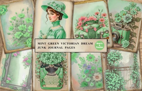 Mint Green Victorian Dream Junk Journal
