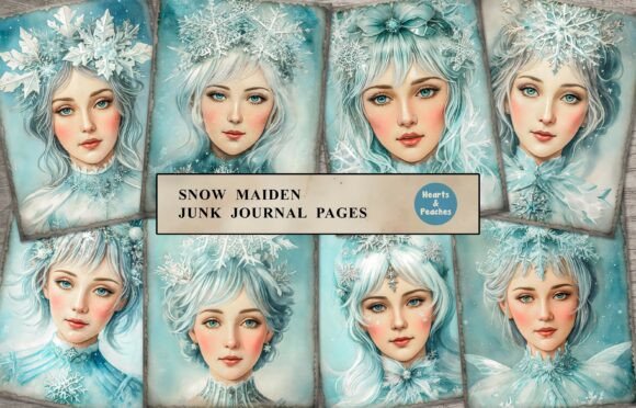 Strategic Storytelling with Snow Maiden Junk Journal Pages