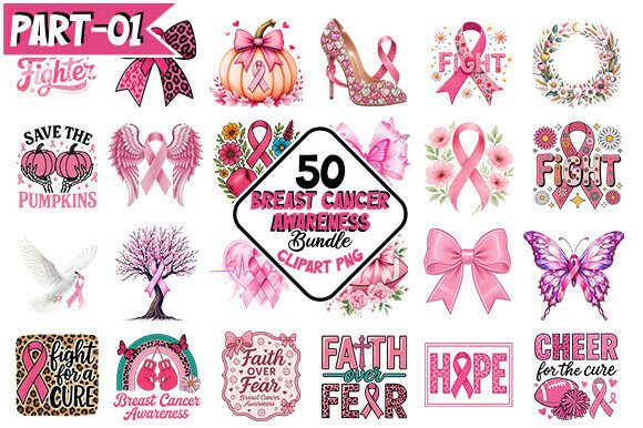 Strategic Visual Assets: Leveraging the Breast Cancer Awareness Clipart Bundle for Impactful Design