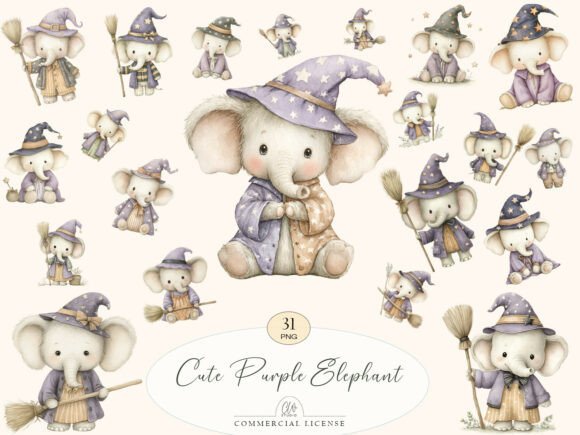 Unlocking Creative Magic: A Guide to Using Cute Purple Elephant Clipart for Whimsical Designs