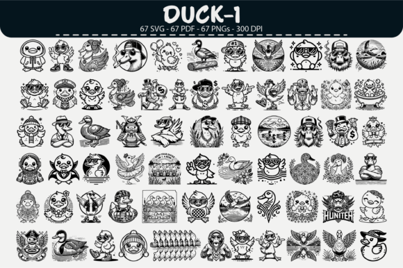 Unlocking Creative Potential with Duck Vector Clipart – 67 Designs