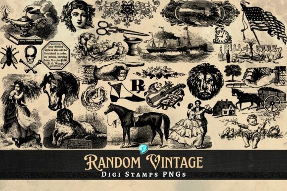 Unlocking Creative Potential with Random Vintage Digi Stamps