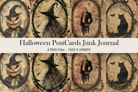 Vintage Halloween Postcard Clipart Guide